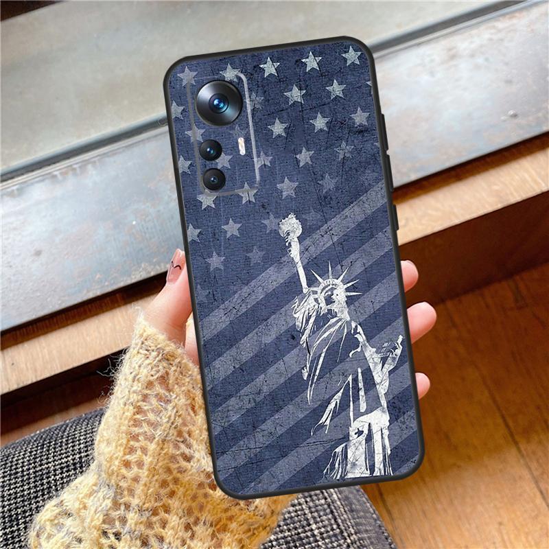 USA American Flag Cover For Xiaomi 15 Ultra 14 17 Pro Max 13T 14T 15T Pro POCO F7 F5 F6 X3 X5 X6 X7 Pro Case