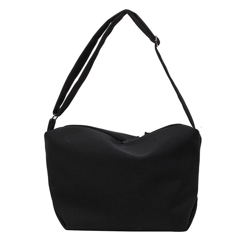 Crossbody Women's Bag Customization Solid Color Simple Casual Versatile Large Capacity Shoulder Crossbody Bag College Student Class Tote Bag