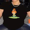 Spot Women's Summer T-Shirt Printed Fashion Casual Cute Short Sleeve Women's Eye Printed Short Sleeve T-Shirt