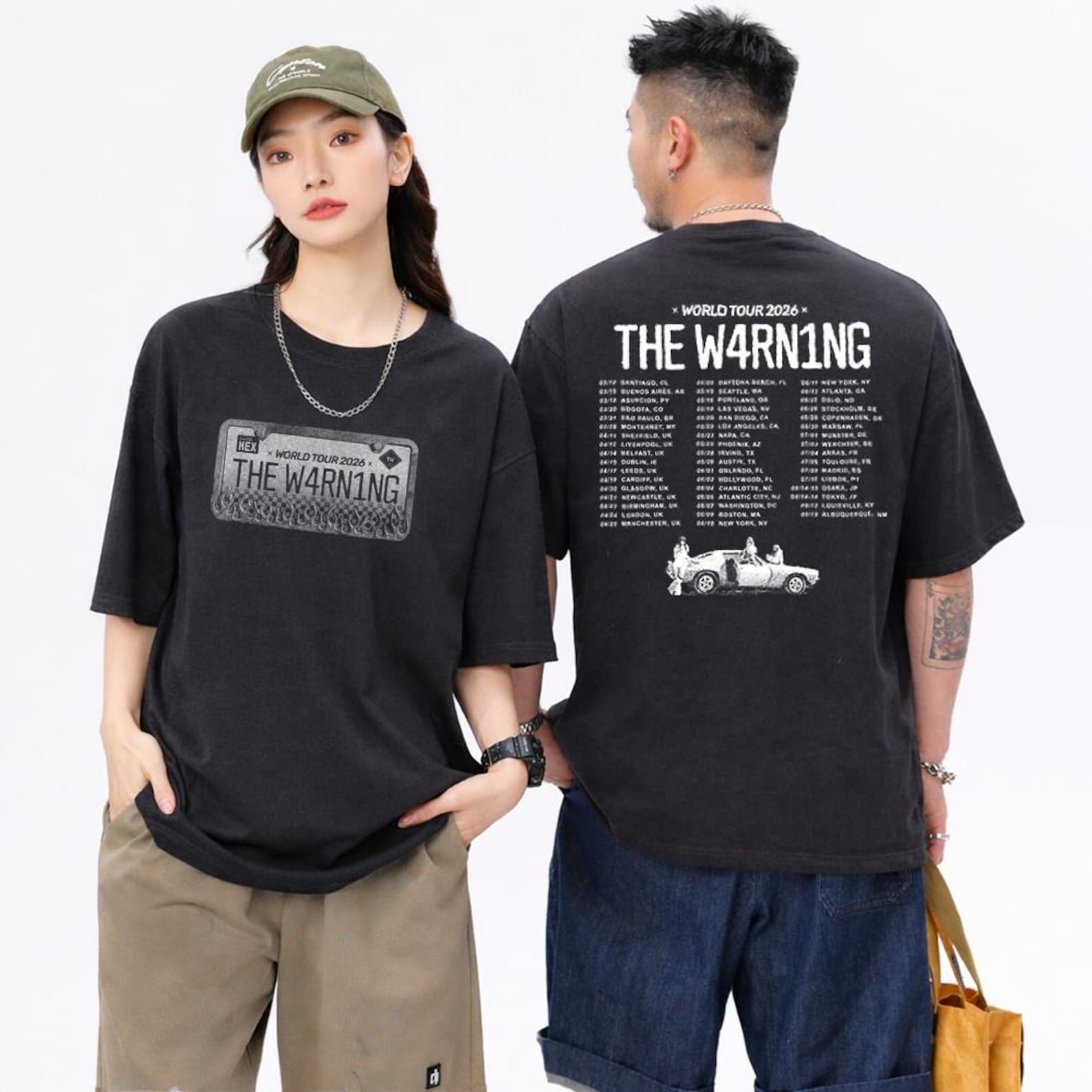 The Warning World Tour 2026 Concert T-Shirt, Rock Band Fan Merch S