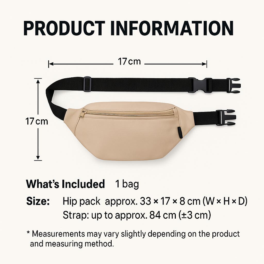 Crossbody & Waist Pack - Beige