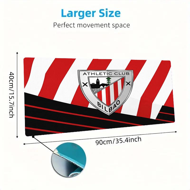 Athletic Bilbao Color Mouse Pad Large Gaming Table Cushion Non-slip Laptop Tablet Big Mousepad XXL Mat Mini PC Playmat With Lock Edge