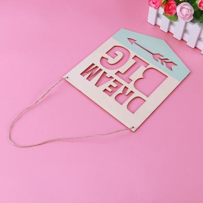 10 Pcs Wooden Banners Swan Shape Wood Chips DIY Home Wall Decor Fashion