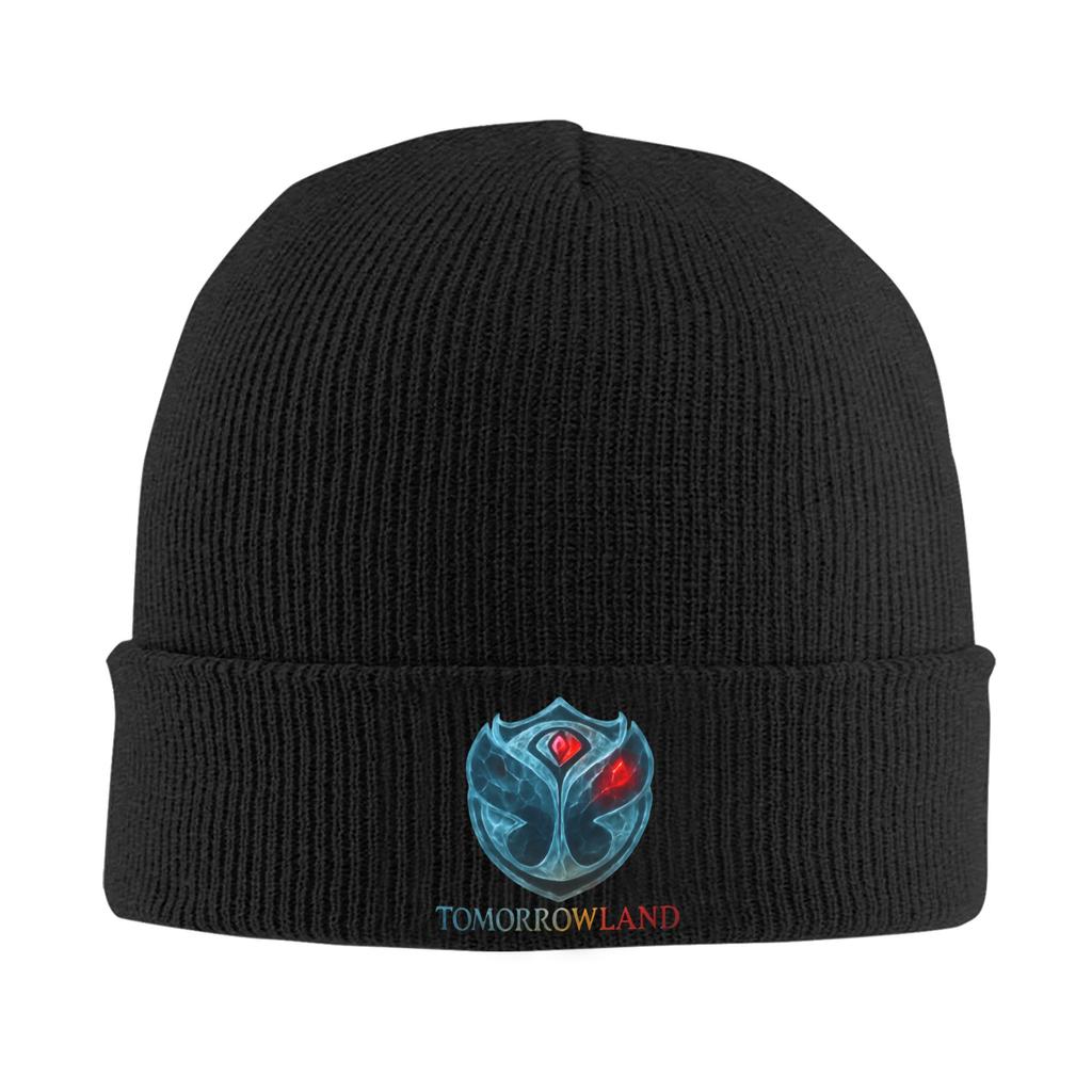 Tomorrowland Skullies Beanies Caps For Unisex WoUnisex Winter Warm Knit Hat Adult Belgian Electronic Dance Music Festival Bonnet Hats