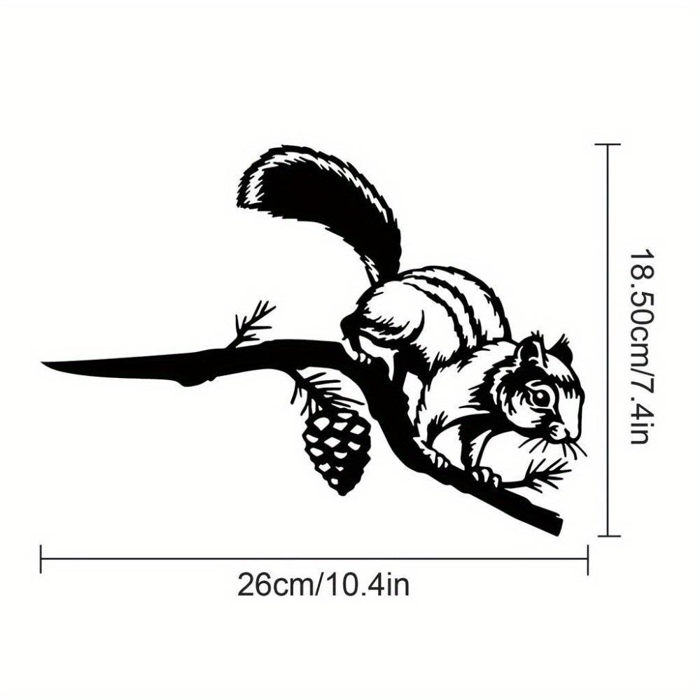 

Metal Chipmunk Garden Stake Outdoor Yard Patio Decor Wall Sculpture TY3237-01