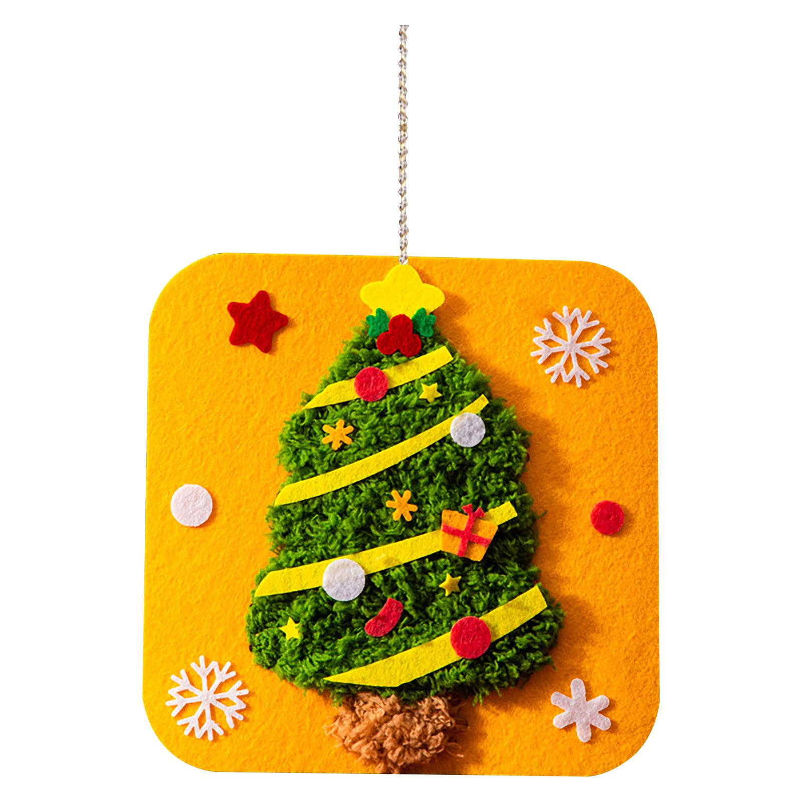 

DIY Christmas Embroidery Kit Christmas DIY Craft Kit, Santa Ornament Sewing Project, Kids Arts And Crafts Activity Set One Size