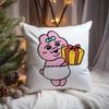 Kawaii O-Opanchu Usagi Kissenbezug Premium Komfort Wendbare Kissenhülle -Zwei in Einem Design für Jeden Raum & Autoinnenraum