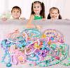 Children's Necklace & Jewelry Toy Set: 54-Compartment Beaded Bracelets & Earrings DIY Kit