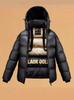2026 Black Gold Goose Down Jacket - Short, Matte, Wash-Free, Thick Cold-Protection, Trendy Outerwear for Couples.