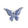 Styl Retro Broszka Motyl Kolorowy Kryształ Wykwintny Wzór Broszka z Diamentami Metalowy Owad Luksusowa Wielokolorowa Broszka Kryształowa