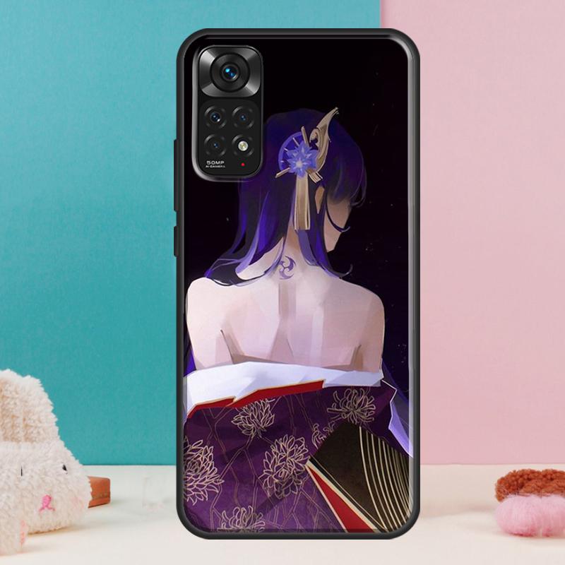 Baal Genshin Impact Game Case For Xiaomi Redmi Note 14 13 Pro 12 11 9 10 9S 10S 11S 12S Redmi 14C 13C 10C 12C Cover