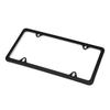 4 Holes Stainless Steel License Plate Frames 2 PCS Car Licence Plate Covers Slim Design With Bolts Washer Caps For US Vehicles License Plate Covers