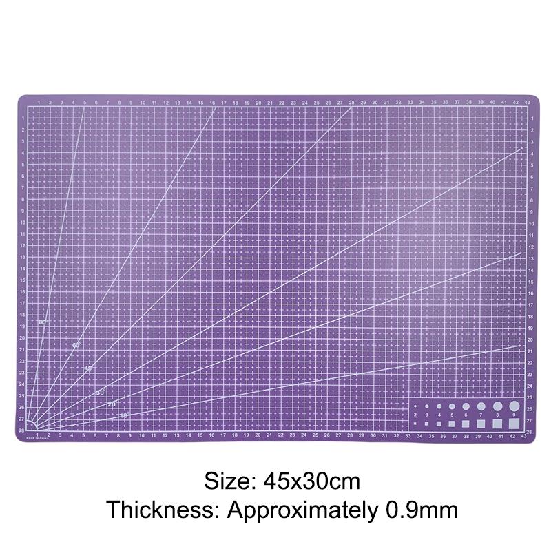 A3 A4 A5Pvc Cutting Mat Single Side Patchwork Cut Pad For Workbench Patchwork Sewing Manual Diy Knife Engraving Leather Cutting