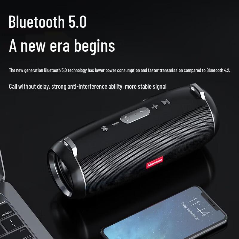 Newmine BT52 Portable Wireless Bluetooth Speaker CN plug (adapter included)