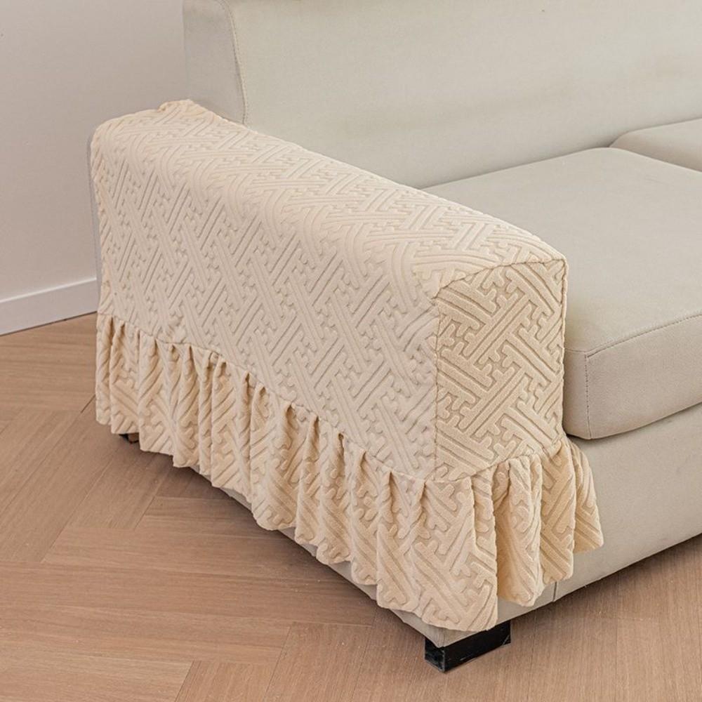 New Universal Fit Jacquard Slipcover Washable Elastic Stretch Chair Covers Soft Anti-Slip Armchair Covers Home Furniture жёлтый
