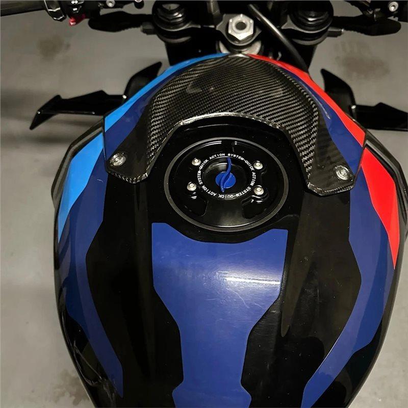 For BMW S1000RR HP4 M1000RR 2009-2024 Motorcycle Fuel Tank Cap Release Quick Keyless Cover Replacement