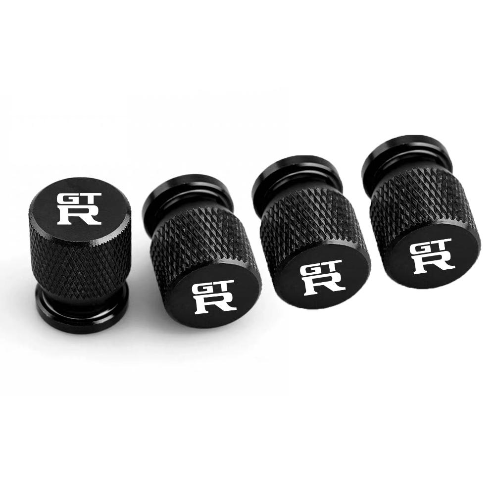 4pcs Colorful Car Tire Hexagonal Valve Nozzle Cap Stainless Steel for Nissan GTR Skyline Almera Qashqai Note Tiida Teana Xtrail