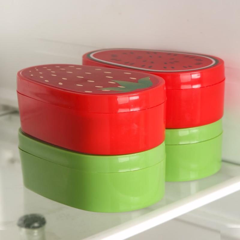 Contenitori Fresca Frutta e Verdura Creativi per Frigorifero Fragola Avocado Kiwi Anguria Scatola Fresca per Conservazione in Cucina