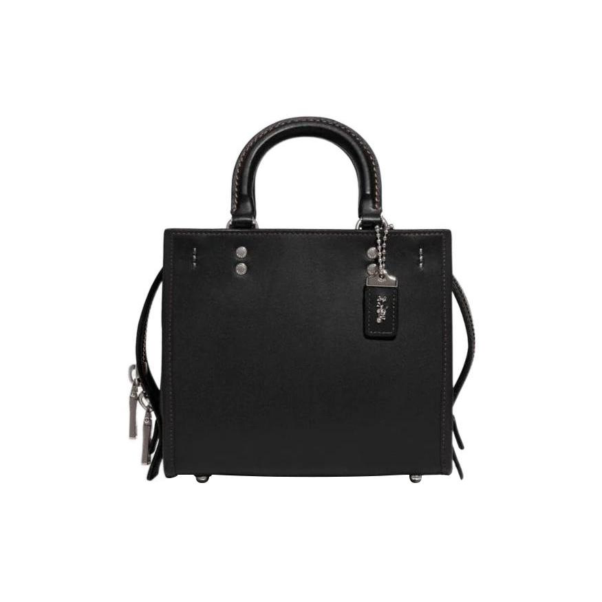 New COACH Rogue Leather Shoulder Bag Crossbody Bag Handbag Small Size Women's Black CH364-LHBLK