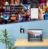 European Standard Smart WiFi Socket with App Remote, Voice Control, Timer, and Power Monitoring