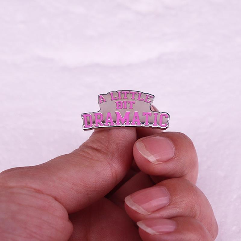 English Drama Brooch Badge