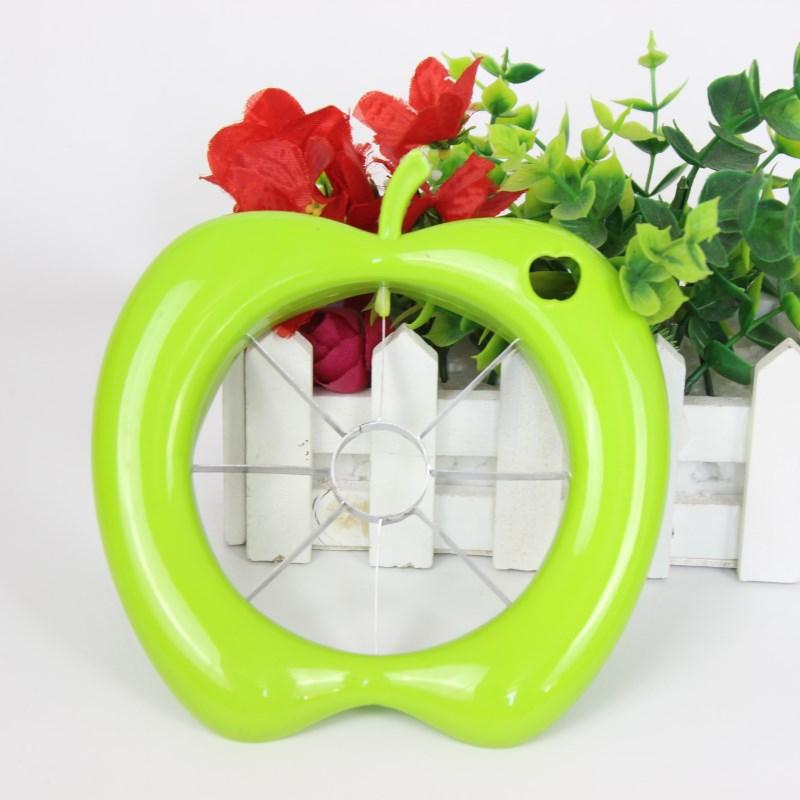 Edelstahl Assist Apfelschneider Cutter Birne Obst Teiler Werkzeug Apfelentkerner Teiler Komfortgriff für Küche Obstschäler