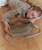 Bbyb Noi Ruffle Medium Shoulder Bag (Khaki)
