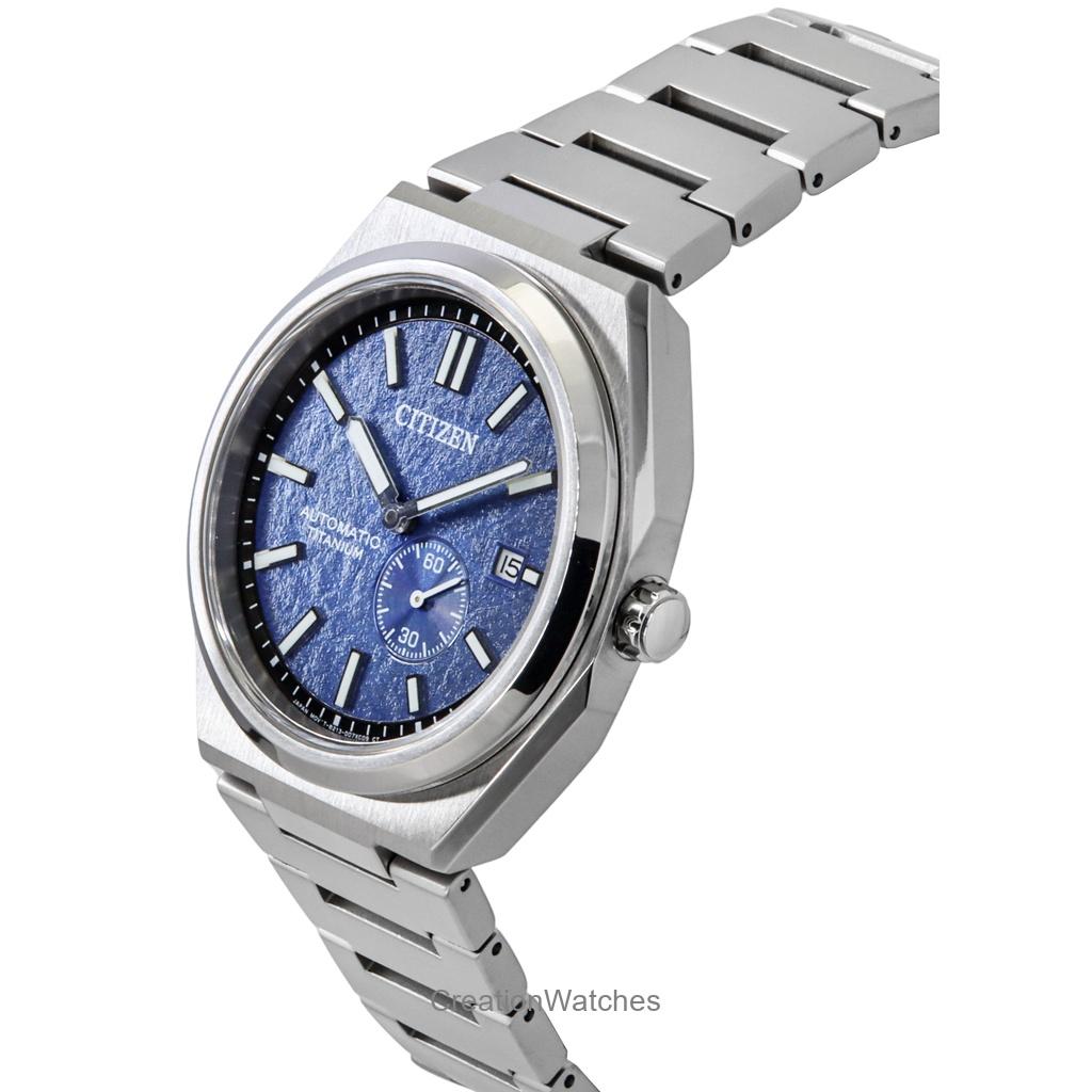 Citizen Zenshin Super Titanium Blue Dial Automatic NJ0180-80L 100M Men's Watch