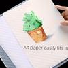 1pcs Durable Colorful A4 Transparent Folder No Deformation PP Envelope with Snaps for School and Office Supplies Organizer