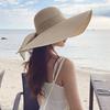 Fashion Oversize Summer Sun Hat Big Brim Bowknot Beach Cap Breathable Sun Protection Panama Cap for Women