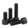 460pcs 12.9 grade black carbon steel knurled socket head cap screw set, DIN912 M3 M4 M5 M6 nuts and washers, for machinery.
