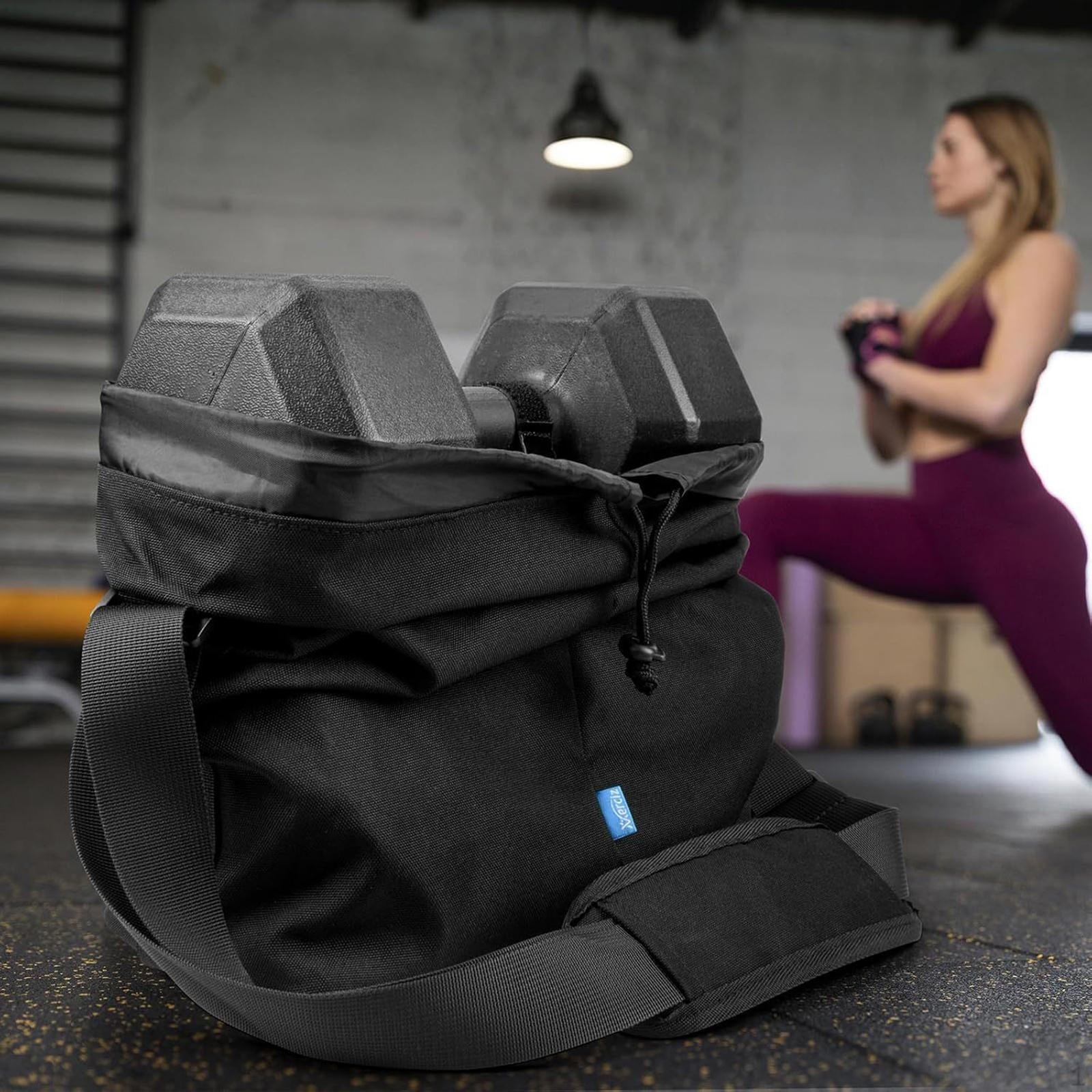 

Dumbbells Carry Bag Sports Duffle Storage Pocket with Adjustable Strap Overnight Weekender Gym