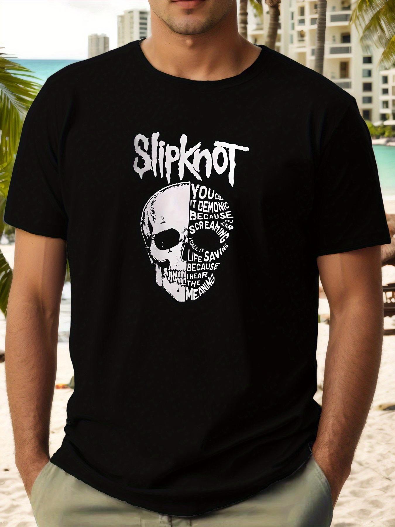Slipknot Summer Fashion Short Sleeve T-shirt - Casual Crew Neck XL