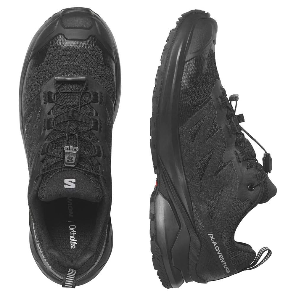 SALOMON GTX W Trekking Size L47321800 X-Adventure Women's Shoes, Black/Black/Black, 24cm,