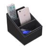 PU Leather Remote Control Holder Desktop Organizer Storage Box for TV Guide Mail Phone Office Sorting Lattice Cosmetic Pens Rack