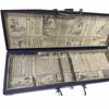 Antique Mahjong Mini Travel Set with Leather Case and Gift Instructions