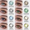 Colored Contact Lenses Blue Eye Lenses Dark Brown Lenses Sapphire Green Lenses Gray Natural Lenses 1 Pair