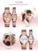 Unisex Luminous Quartz Watch: Fashionable Steel Band, Waterproof, Suitable for Students & Couples
