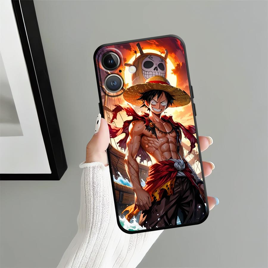 Case for iPhone 14 17 16 Pro Max 11 X XS XR 7 8 SE 17Air 13 Mini 15 Plus 12 Funda Phone Cover Cool Luffy ACE