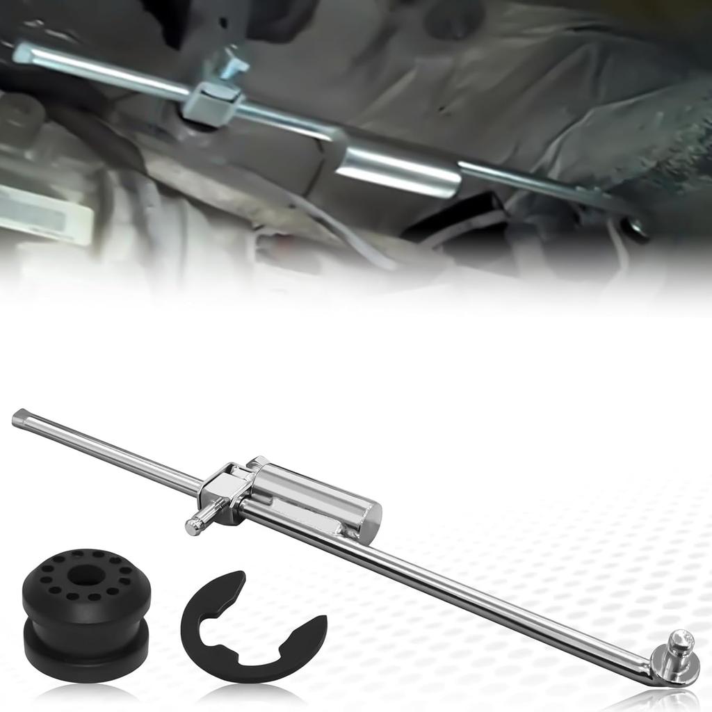 Shift Linkage Bushings Shift Control Lever 52105555AA Transfer Case Shifter Control Linkage With 2 E-Clips & 68078974AA Grommet Bushing Kit For 2002