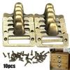 10 PCS Cabinet Drawer Label Pulls Antique Style Brass Tag File Name Card Holder Frame For Jewelry Box Gift Box Cupboard Pulls