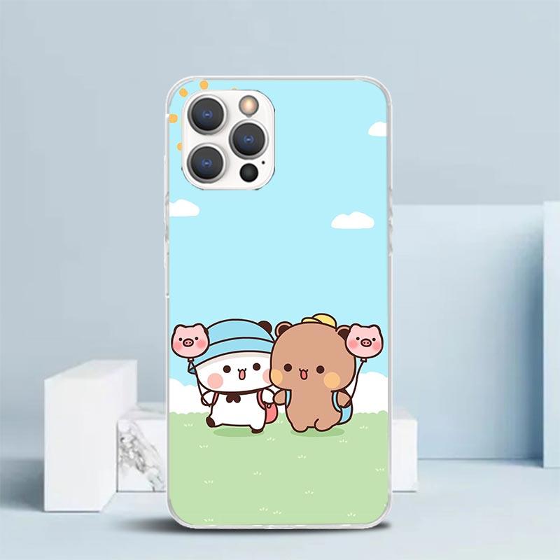 Bubu Dudu Cartoon Cute Soft Cover for iPhone 16 17 Air 15 14 Pro Max 16E Phone Case 13 Mini 12 11 7 SE 8 Print Pattern Fit Cases