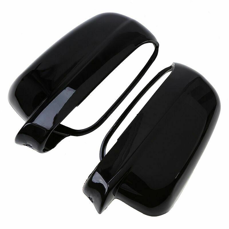 1PC Calotte Specchietti Laterali per VW JETTA MK4 2000-2005 Bora PASSAT B5 1998-2001 GOLF IV GTI 4 Copertura Retrovisore Nera Coniglio
