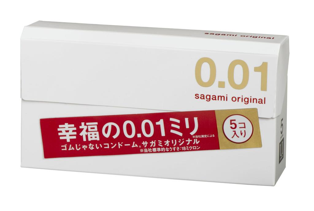 Sagami Original Condom Thin Polyurethane 5 Pieces 10 Pieces [Trial Set] 001+002 0.01mm +