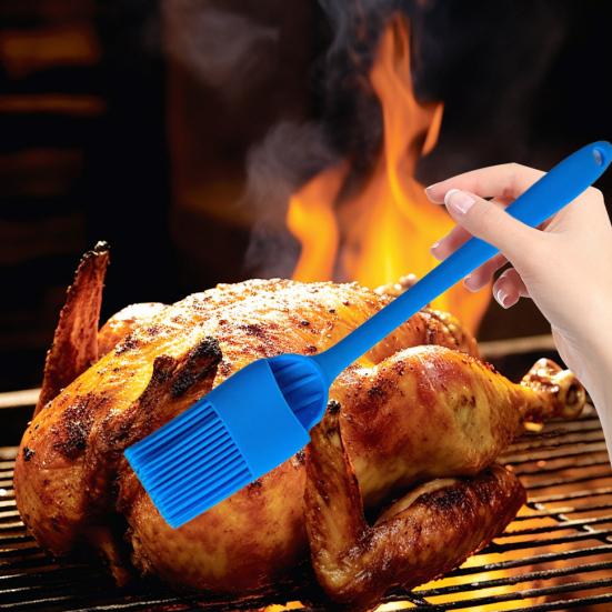 6Pcs Silicone Oil Brush Set Heat Resistant Basting Brushes for Cooking Baking Grilling BPA-Free Oil Applicator Pastry Brush