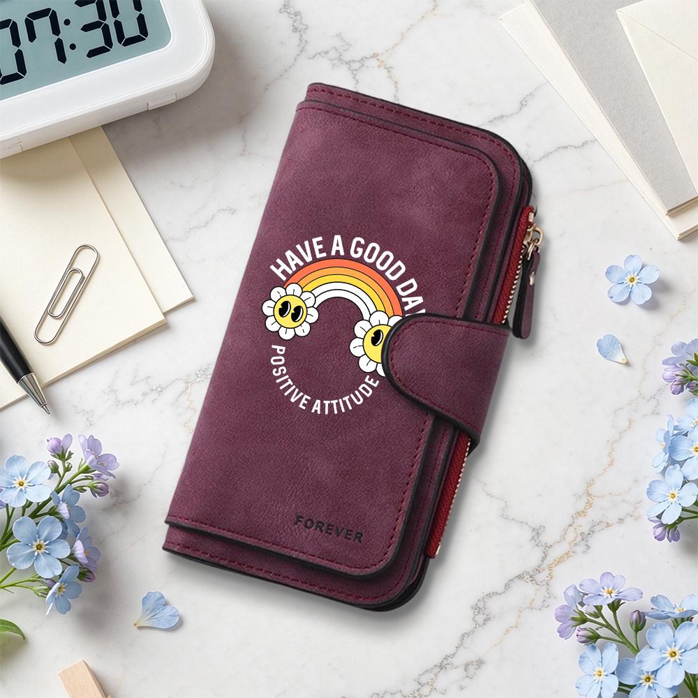 Cute Cartoon Pattern Wallet Fashion Portable Casual Purse Large Capacity Multi Card Holder for Daily Use