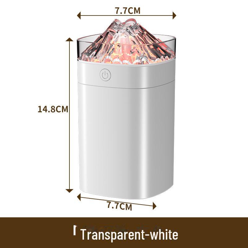 

Красочный увлажнитель для спальни «Вулкан» с большой производительностью пара Transparent Volcano Humidifier белый