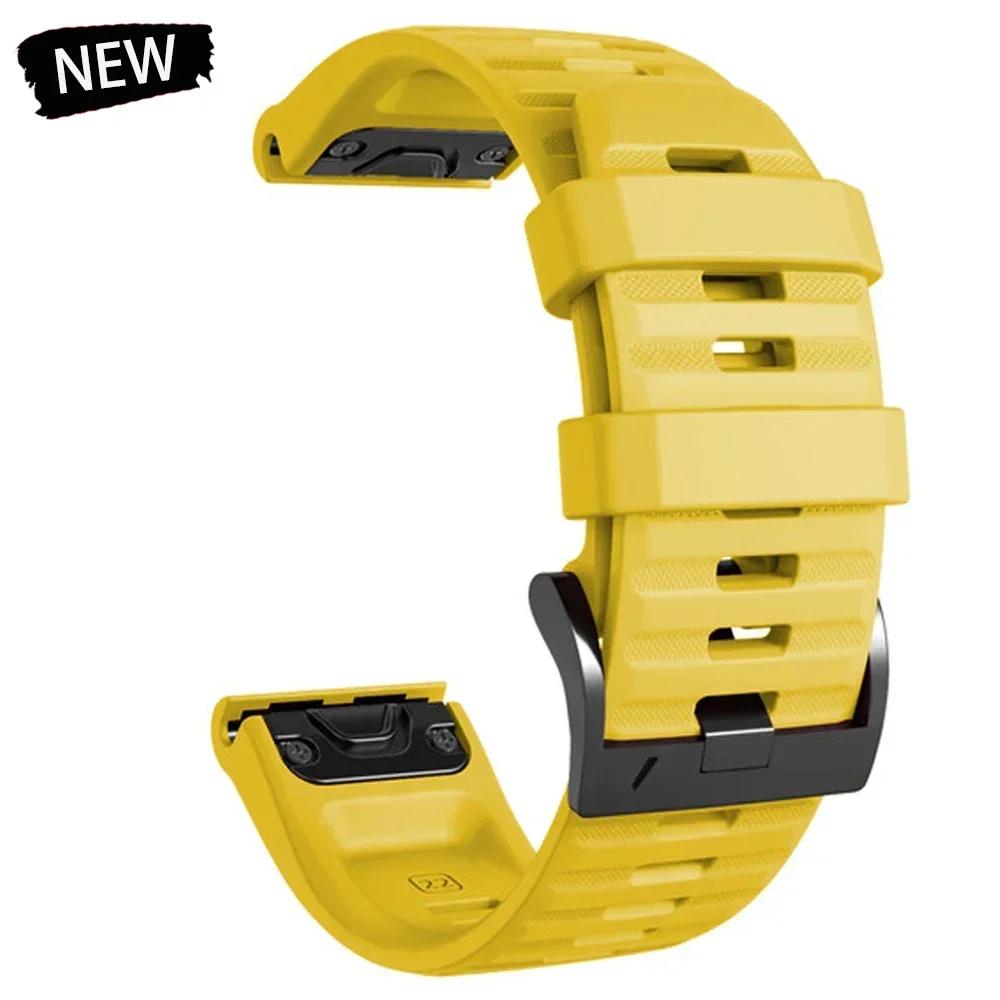 

QuickFit Silicone 22 26mm Strap for Garmin fenix 6 6X Pro 7 7X 5X 5 Plus fenix8 E Watchband Forerunner 955 965 Tactix 8 Bracelet QuickFit 22mm