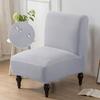 1PC Solid Color Accent Armless Chair Cover Nordic Spandex Single Sofa Slipcovers Stretch Elastic Couch Protector Cover