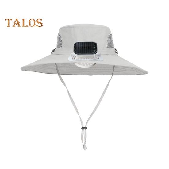 Solar-Lüfterkappe mit 800mAh-Akku USB-Solarladung Outdoor-Fischerhut mit wasserdichter Beschichtung Mesh-Design Kinder-Sonnenhut